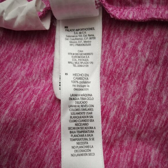 Joe Fresh Active Ladies Size XL Hot Pink Straight Fit Scuba Hoodie - Picture 7 of 11